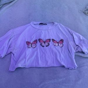 Butterfly crop top
